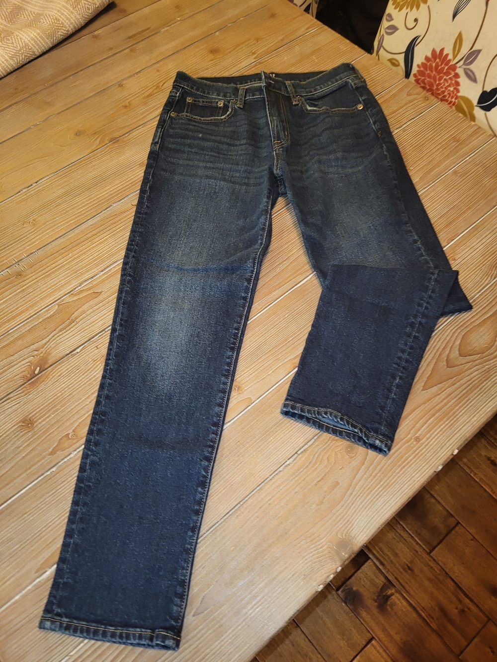 GAP Womens Straight Jeans in Dark Indigo Wash Size 2/26